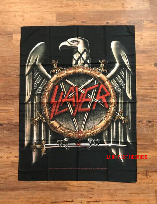 SLAYER - EAGLE BANNER FLAG FABRIC POSTER TAPESTRY