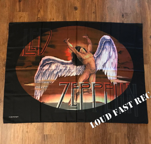 LED ZEPPELIN - SWAN SONG FLAG BANNER TAPESTRY FABRIC POSTER LED ZEPPELIN - SWAN SONG FLAG BANNER TAPESTRY FABRIC POSTER