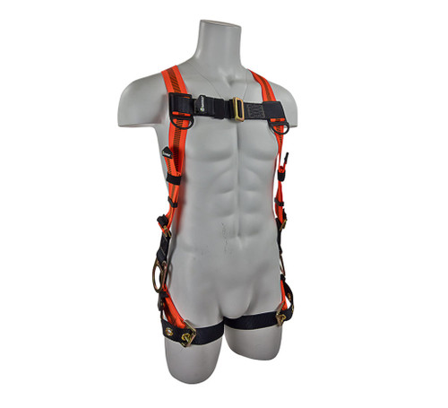 The SafeWaze V-Line Fall Protection Harness with grommet legs has all the features of a premium harness, including a lightweight design for quality and comfort, at an economical price.
