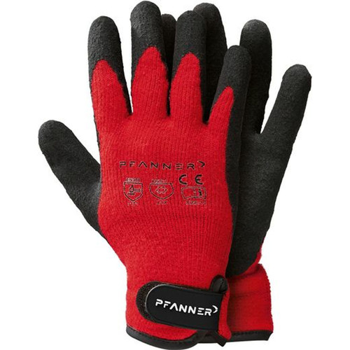 Wonder Grip WG510HVL Black/Bright Orange Nitrile Palm Double Coated Gloves  Large 