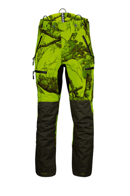 Arbortec Breatheflex Pro Realtree Camo Chainsaw Pants Lime