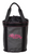 Weaver Small Rope Bag Charcoal with Pink Lettering