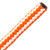 Hi-Vee Climbing Rope features bold, brightly colored pattern orange and white strands.