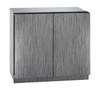 3036RRINT-00B U-Line Modular 3000 Series 36" Solid Double Door Refrigerator - Integrated Solid