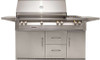ALXE56SZRNG Alfresco 56" Outdoor Grill with Rotisserie SearZone Sideburner & Refrigerated Cart Base - Natural Gas - Stainless Steel ALXE56SZRNG Alfresco 56" Outdoor Grill with Rotisserie SearZone Sideburner & Refrigerated Cart Base - Natural Gas - Stainless Steel