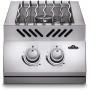 BI12RTPSS Napoleon 12" Built-in 500 Series Inline Dual Range Top Burner - Liquid Propane - Stainless Steel