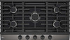 CBGJ3623D LG 36" UltraHeat Gas Cooktop with 5 Cooking Elements and Cast-Iron Grates - Black Stainless Steel CBGJ3623D LG 36" UltraHeat Gas Cooktop with 5 Cooking Elements and Cast-Iron Grates - Black Stainless Steel