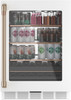 CCP06BP4PW2 Cafe 24" Beverage Center with Wifi and LED Lightwall - Matte White with Brushed Bronze Handle