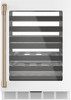 CCP06DP4PW2 Cafe 24" Wine Center with Wifi and LED Light Wall - Matte White with Brushed Bronze Handle
