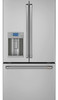 CFE28TP2MS1 Cafe 36" French Door Refrigerator with Hot Water Dispenser - Stainless Steel with Brushed Stainless Steel Handles