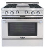 CGSR362G2L Capital Grand Chef 36" Gas Range with 4 Open Burners and 12" Griddle - Liquid Propane - Stainless Steel