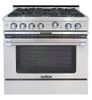 CGSR366N Capital Grand Chef 36" Gas Range with 6 Open Burners - Natural Gas - Stainless Steel