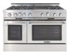 CGSR484B2L Capital Grand Chef 48" Gas Range with 6 Open Burners and 12" Grill - Liquid Propane - Stainless Steel