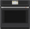 CTS90DP3ND1 Cafe 30" Professional Series Smart Built In Convection Single Wall Oven - Matte Black with Brushed Stainless Steel Handle