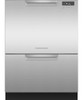 DD24DCTX9N Fisher & Paykel 24" Full Console Tall Double Drawer Dishwasher with Quick Wash and 2 Cutlery Basket - 44 dBA - Stainless Steel