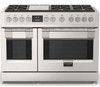 F6PGR486GS2 Fulgor Milano 48" Sofia Pro Gas Range with 6 Burners and Griddle - Stainless Steel F6PGR486GS2 Fulgor Milano 48" Sofia Pro Gas Range with 6 Burners and Griddle - Stainless Steel