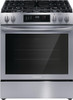 FCFG3083AS Frigidaire 30" Front Control Freestanding Gas Range with 5 Sealed Burners and Convection Bake - Stainless Steel