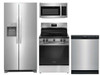Package 13 - Frigidaire Appliance Package - 4 Piece Appliance Package with Electric Range - Stainless Steel