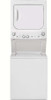 GUD27GSSMWW GE 27" Laundry Center with Washer and 5.9 cu. ft.. Gas Dryer with Rotary Electronic Controls and 11 Wash Cycles - White