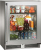 HH24RS43R Perlick 24" Signature Series Shallow Depth Undercounter Refrigerator with Stainless Steel Glass Door - Right Hinge