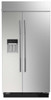 JBSS42E22L JennAir 42" Built In Side by Side Refrigerator with Dispenser - Stainless Steel