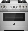 JDRP536HL JennAir RISE 36" Dual Fuel Professional Range 4 Burners and Griddle - Stainless Steel JDRP536HL JennAir RISE 36" Dual Fuel Professional Range 4 Burners and Griddle - Stainless Steel