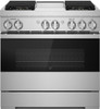 JDRP536HM JennAir NOIR 36" Dual Fuel Professional Range 4 Burners and Griddle - Floating Black Glass JDRP536HM JennAir NOIR 36" Dual Fuel Professional Range 4 Burners and Griddle - Floating Black Glass