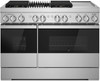 JDRP748HM JennAir NOIR 48" Dual Fuel Professional Range 4 Burners Griddle and Grill - Floating Black Glass JDRP748HM JennAir NOIR 48" Dual Fuel Professional Range 4 Burners Griddle and Grill - Floating Black Glass
