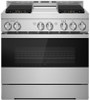 JGRP536HM JennAir NOIR 36" Gas Professional Range 4 Burners and Griddle - Floating Black Glass JGRP536HM JennAir NOIR 36" Gas Professional Range 4 Burners and Griddle - Floating Black Glass