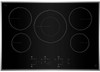 JIC4530KS JennAir 30" Lustre Induction Cooktop with 5 Zones - Black with Stainless Trim JIC4530KS JennAir 30" Lustre Induction Cooktop with 5 Zones - Black with Stainless Trim