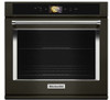 KOSE900EBS KitchenAid 30" Single Wall Oven with Even-Heat and True Convection - Print Shield Black Stainless Steel