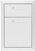 LDW164 Lynx 16" Ventana Collection Double Drawer - Stainless Steel