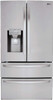 LMXS28626S LG 36" 27.8 cu. ft. Capacity 4 Door French Door Refrigerator with Slim SpacePlus Ice System - PrintProof Stainless Steel LMXS28626S LG 36" 27.8 cu. ft. Capacity 4 Door French Door Refrigerator with Slim SpacePlus Ice System - PrintProof Stainless Steel