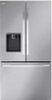 LRFXC2606S LG 36" Core Series 26 cu. Ft. Freestanding Counter Depth 3 Door French Door Refrigerator with Dual Ice Makers - PrintProof Stainless Steel LRFXC2606S LG 36" Core Series 26 cu. Ft. Freestanding Counter Depth 3 Door French Door Refrigerator with Dual Ice Makers - PrintProof Stainless Steel