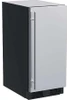 MLCP215SS81A Marvel 15" Solid Reversible Door Clear Ice Machine with Pump and Brightshield - Stainless Steel