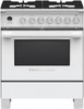 OR30SCG6W1 Fisher & Paykel 30" Classic Style Dual Fuel Range with Self-Clean Oven and AeroTech System - White OR30SCG6W1 Fisher & Paykel 30" Classic Style Dual Fuel Range with Self-Clean Oven and AeroTech System - White