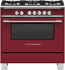 OR36SCG4R1 Fisher & Paykel 36" Classic Style Gas Range with Multi Shelf Cooking and Easy Cleaning - Red