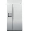 GE Profile PSB42YSNSS Series 42" Smart Built-In Side-by-Side Refrigerator with Dispenser - Stainless Steel