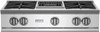 RGTNB364CBV2 BlueStar 36" Natural Gas Rangetop - 4 Burners with 12" Charbroiler - Stainless Steel