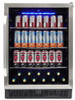 SBC057D1BSS Danby 24" Silhouette Riccotta Single Zone Beverage Center with 138 Cans and 11 Bottles of Wine Capacity - Stainless Steel