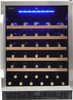 SWC057D1BSS Danby 24" Silhouette Stilton Single Zone Wine Cellar with 50 Bottle Capacity - Stainless Steel