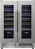 TWC2402U Thor Kitchen 24" Dual Zone French Door Built In Wine Cooler - Stainless Steel TWC2402U Thor Kitchen 24" Dual Zone French Door Built In Wine Cooler - Stainless Steel
