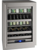 UHBV524-SG41A U-Line 24" Beverage Center 5 Class Series Stainless Frame with Lock - Right Hinge - Stainless Steel UHBV524-SG41A U-Line 24" Beverage Center 5 Class Series Stainless Frame with Lock - Right Hinge - Stainless Steel