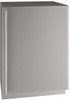 UHRE524SS81A U-Line 24" Class 5 Reversible Hinge Undercounter Refrigerator with BrightShield - Stainless Steel