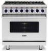 VDR73626BSS Viking 36" Professional 7 Series Dual Fuel Range 6 Elevation Burners - Natural Gas - Stainless Steel VDR73626BSS Viking 36" Professional 7 Series Dual Fuel Range 6 Elevation Burners - Natural Gas - Stainless Steel