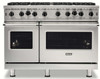 VGIC54828BSS Viking 48" 5 Series Professional Gas Range with 8 Open Burners - Stainless Steel VGIC54828BSS Viking 48" 5 Series Professional Gas Range with 8 Open Burners - Stainless Steel