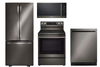 Package LGBD1 - LG Appliance Package - 4 Piece Appliance Package with Electric Range - Black Stainless Steel