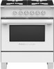 OR30SCG4W1 Fisher & Paykel 30" Classic Style Gas Range with Multi-Shelf Cooking and Easy Cleaning - White OR30SCG4W1 Fisher & Paykel 30" Classic Style Gas Range with Multi-Shelf Cooking and Easy Cleaning - White