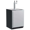 MLKR224SSB1A Marvel 24" Built In Dispenser with Twin Beer and Beverage Tap - Reversible Door - Stainless Steel