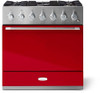 AMC36DFPCR Aga 36" Mercury Dual Fuel Range - Piccadilly Red